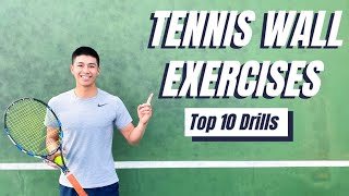 Tennis Wall Exercises  10 Drills for all abilities [upl. by Aramanta]