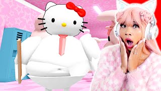 ESCAPE MR HELLO KITTYS SCHOOL Roblox [upl. by Adnaugal442]