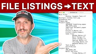 How To Get File Listings As Text [upl. by Einniw730]