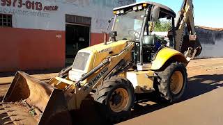 TRATORMECA GUERREIRA TOPRETRO NEW HOLLAND LB90 4X4 [upl. by Otrebireh]