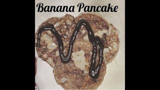 Banana Pancakes 2 ingredient pancake easy pancake recipe [upl. by Nassah533]