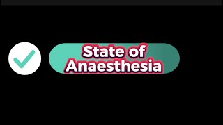 Anaesthesia  5 major changes required for anaesthesia [upl. by Ellenahc]