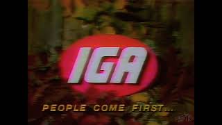 IGA Grocery Stores Commercial 1983 [upl. by Berkman]