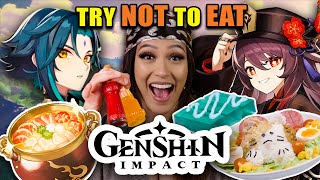 Try Not To Eat  Genshin Impact  People Vs Food [upl. by Scheer]