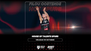 Filou Oostende vs House of Talents Kortrijk Spurs Game Highlights [upl. by Ehling2]