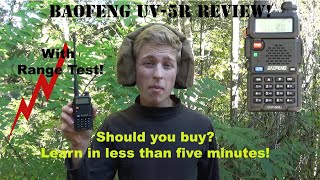 Baofeng UV5R FM Radio Low Cost Transceiver Range Test Review Communicate in a Tactical Environment [upl. by Peale]