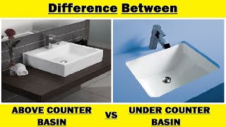 Above Counter vs Under Counter Wash Basin [upl. by Enirhtac]