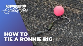 How To Tie A RonnieSpinner Rig  Carp Fishing Quickbite [upl. by Nylesoj480]