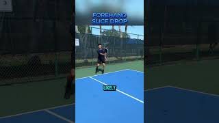 Forehand Slice Drops In Pickleball [upl. by Neilson]