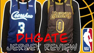 DHGATE NBA JERSEY REVIEW REPLICA JERSEYS FOR 15 [upl. by Dnalyag]