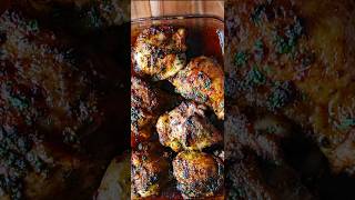 Oven baked juicy chicken thighs  How to make the perfect chicken [upl. by Yelsnik]