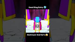 Omni King Entry 🥶 Destroyer Reaction dragonball Super shorts [upl. by Karalee]