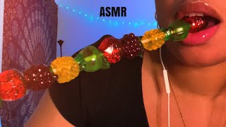 ASMR  Gummy Candy Noms 🍇🍓🍏🍍  M0uh Sounds 👄 [upl. by Gilder]