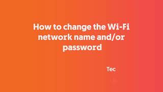 Technicolor DGA0122  Technicolor TG789vac v2  How to change the WiFi network name andor password [upl. by Behlau]