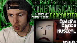 Vapor Reacts 733  MINECRAFT ANIMATION quotBaldis Basics The Musicalquot by Ekrcoaster REACTION [upl. by Ynnaf]