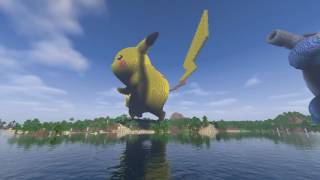 Minecraft Pikachu and Pichu Builds  Pokemon [upl. by Sundin]