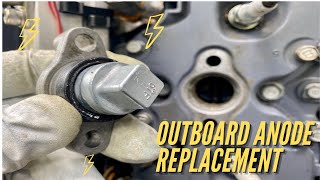 Outboard Engine Anode Replacement [upl. by Ettenuahs]