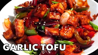 TASTIEST GARLIC TOFU RECIPE RESTAURANT STYLE  Chilli Garlic Soya Paneer Recipe [upl. by Eelirem]