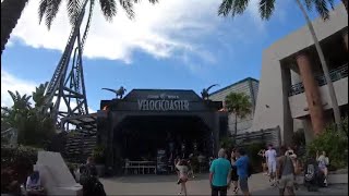 Jurassic World VelociCoaster Universal Orlando Resort August 2024 velocicoaster rollercoaster fyp [upl. by Pliske]