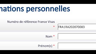 rendez vous visa France Numéro de référence France Visas [upl. by Lobel638]