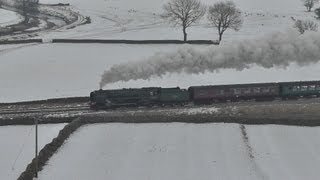 70013 on The Winter Cumbrian Mountain Express on Sat 11th Feb 2012 [upl. by Jorgensen605]