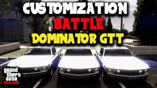 Vapid Dominator GTT Customization Battle  GTA Online with HarmNone and gtanpc [upl. by Feerahs286]