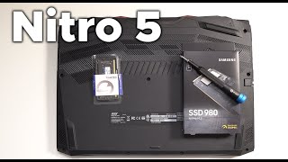 Acer Nitro 5 SSD and RAM Upgrade [upl. by Elakram]