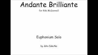 Andante Brilliante  Euphonium Solo [upl. by Ettezzil]