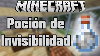 Minecraft121 Como hacer una poción de invisibilidad y mejorarla [upl. by Niamjneb]