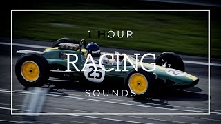 🏎️ 1 Hour Racing Sounds  Race Car Sounds White Noise [upl. by Harraf]