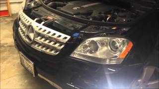 Mercedes W164 Headlight Assembly Removal [upl. by Olnay695]