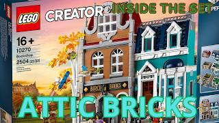 LEGO INSIDE THE SETS CREATOR BOOK SHOP [upl. by Relyt]