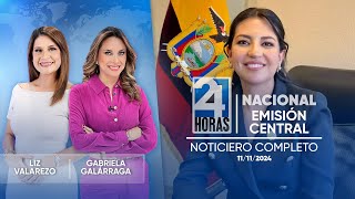 Noticiero de Ecuador Emisión Central 11112024 [upl. by Rieger]