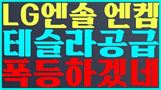 LG에너지솔루션 주가 전망 엔켐 주가 전망 테슬라 공급 폭등 하겠네 엔켐 [upl. by Jenifer961]