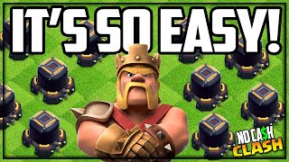 EASY Dark Elixir RECORD in No Cash Clash of Clans [upl. by Anwahsat]