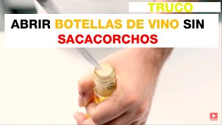 Cómo abrir una botella de vino [upl. by Ralyt]