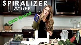 OXO Spiralizer Review for Zucchini Recipes [upl. by Kolosick]