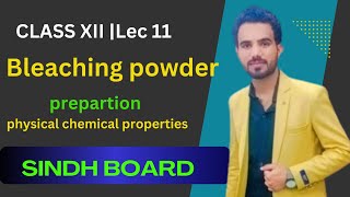 Bleaching powder CaOCl2 class 12  lec11 [upl. by Bernarr]