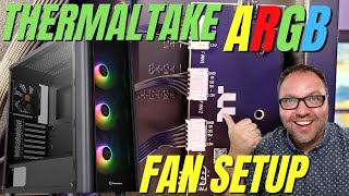 How to Connect the Thermaltake V250 ARGB Case Fans [upl. by Hsivat]