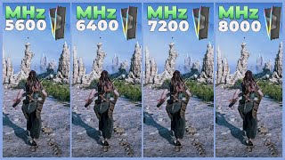 DDR5│5600 MHz vs 6400 MHz vs 7200 MHz vs 8000 MHz  Tested in 9 Games [upl. by Eliza]