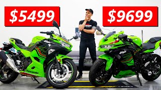 Kawasaki Ninja 400 vs ZX4RR Full Comparison [upl. by Namolos]