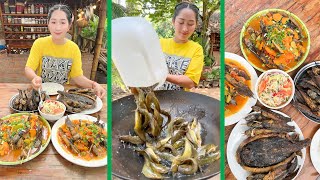 Unique cooking Catfish and Stingray recipe Mommy Chef Sros cook delicious  Cooking with Sros [upl. by Elinet]