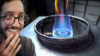 I Built My DREAM WOK STOVE  High power  Knee operated [upl. by Aicilla107]