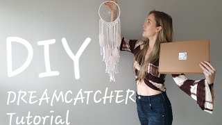 Rebecca  Dreamcatcher DIY Tutorial Beginners DIY Macrame Dreamcatcher [upl. by Mirna353]