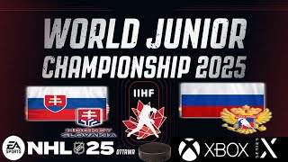 WJC 2025  19  Group B  Slovakia vs Russia [upl. by Stephania583]