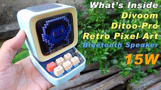 Whats Inside Divoom Ditoo Pro Retro Pixel Art Bluetooth Speaker [upl. by Elleron]