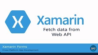 Fetch data from web api  Xamarin Web Services Part4 [upl. by Anomahs]