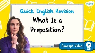 What Is a Preposition  KS2 English Concept for Kids [upl. by Kirsteni]