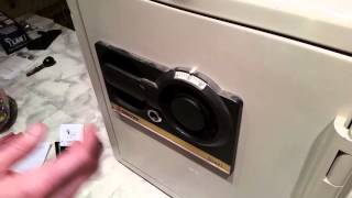 How to open a Sentry Safe combination lock3 wheel dial [upl. by Senalda]