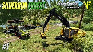 Setting Up In A NEW Place  Silverrun Forest  Farming Simulator 22 [upl. by Ahselaf659]